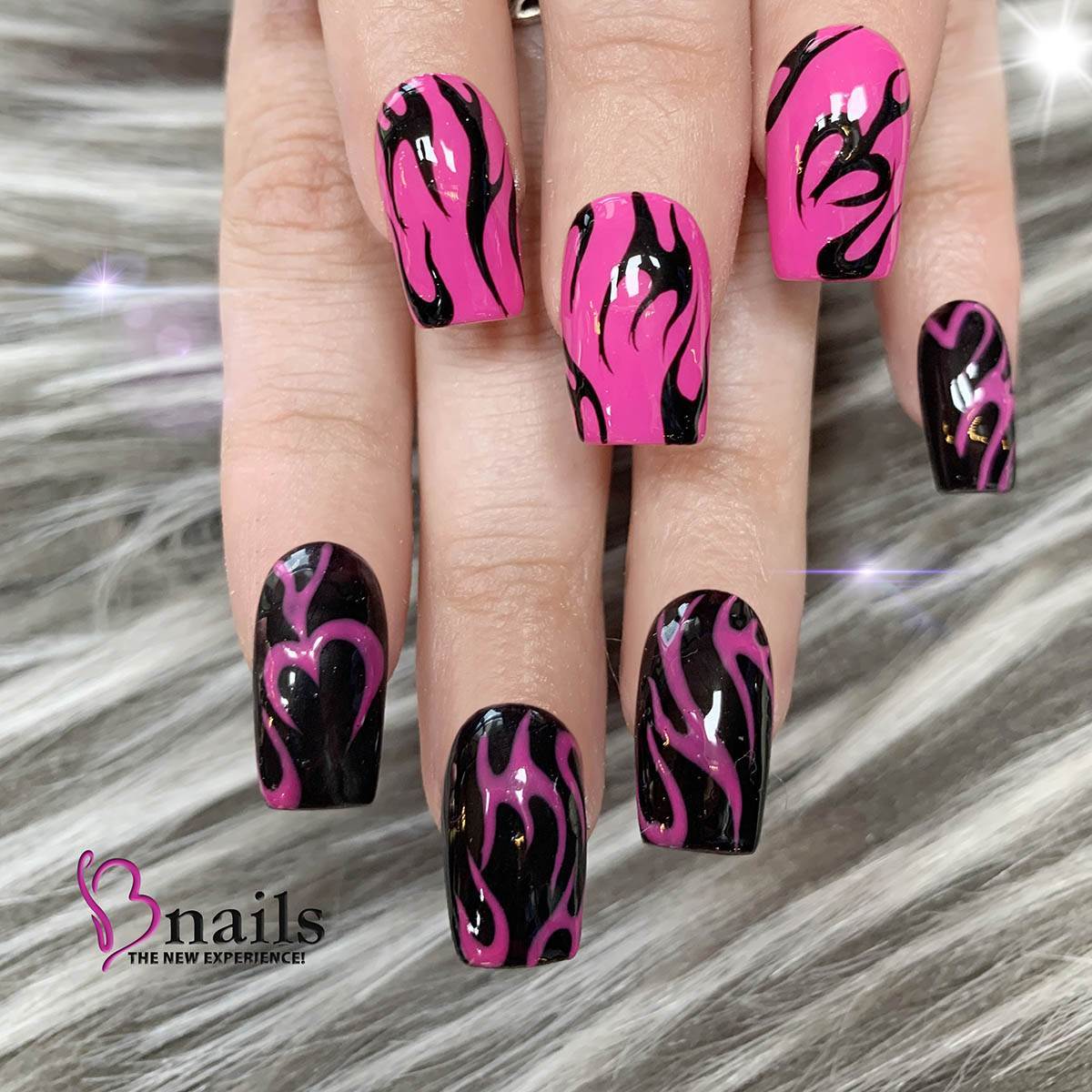 Manicure And Nail Extension With Acrylic And Gel The Design Was Made With  Red Gel Polishes Stock Photo - Download Image Now - iStock