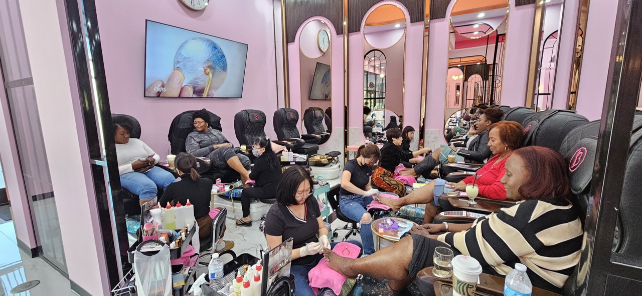 Professional gel and acrylic manicure for long-lasting beauty