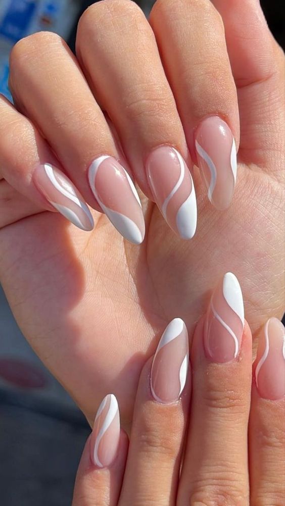 Simple and elegant nail art at Bnails salon