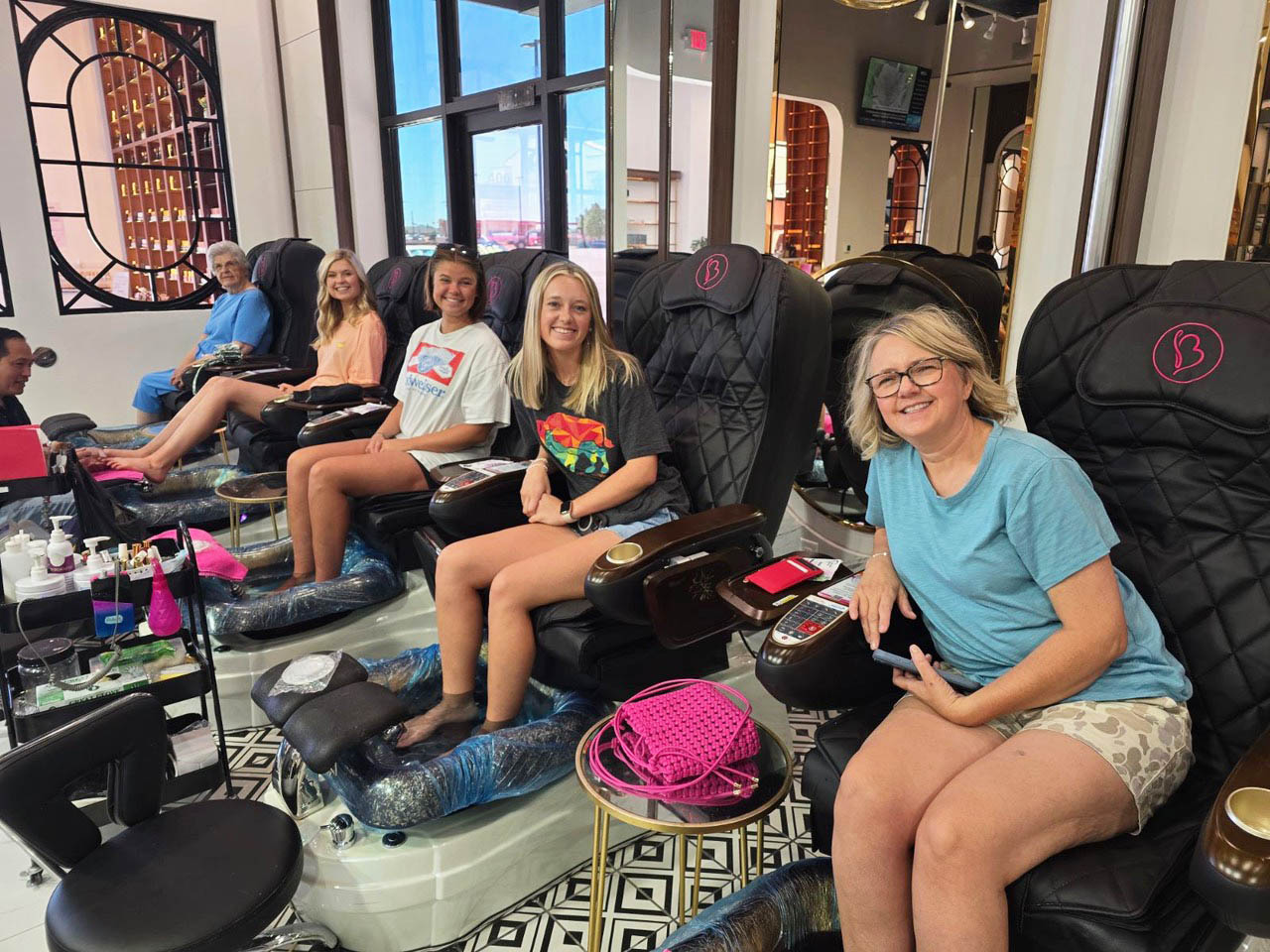 terilized nail tools and clean workstations at Bnails Lubbock