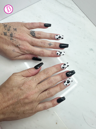 Healthy manicure using non-toxic products for safer nail care