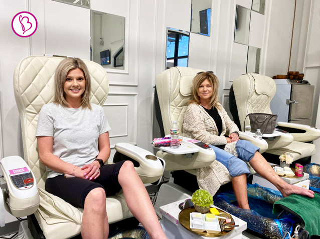 Safe and long-lasting nail care products at local nail salon.