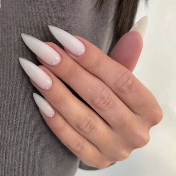 Bold stiletto nails at Bnails salon